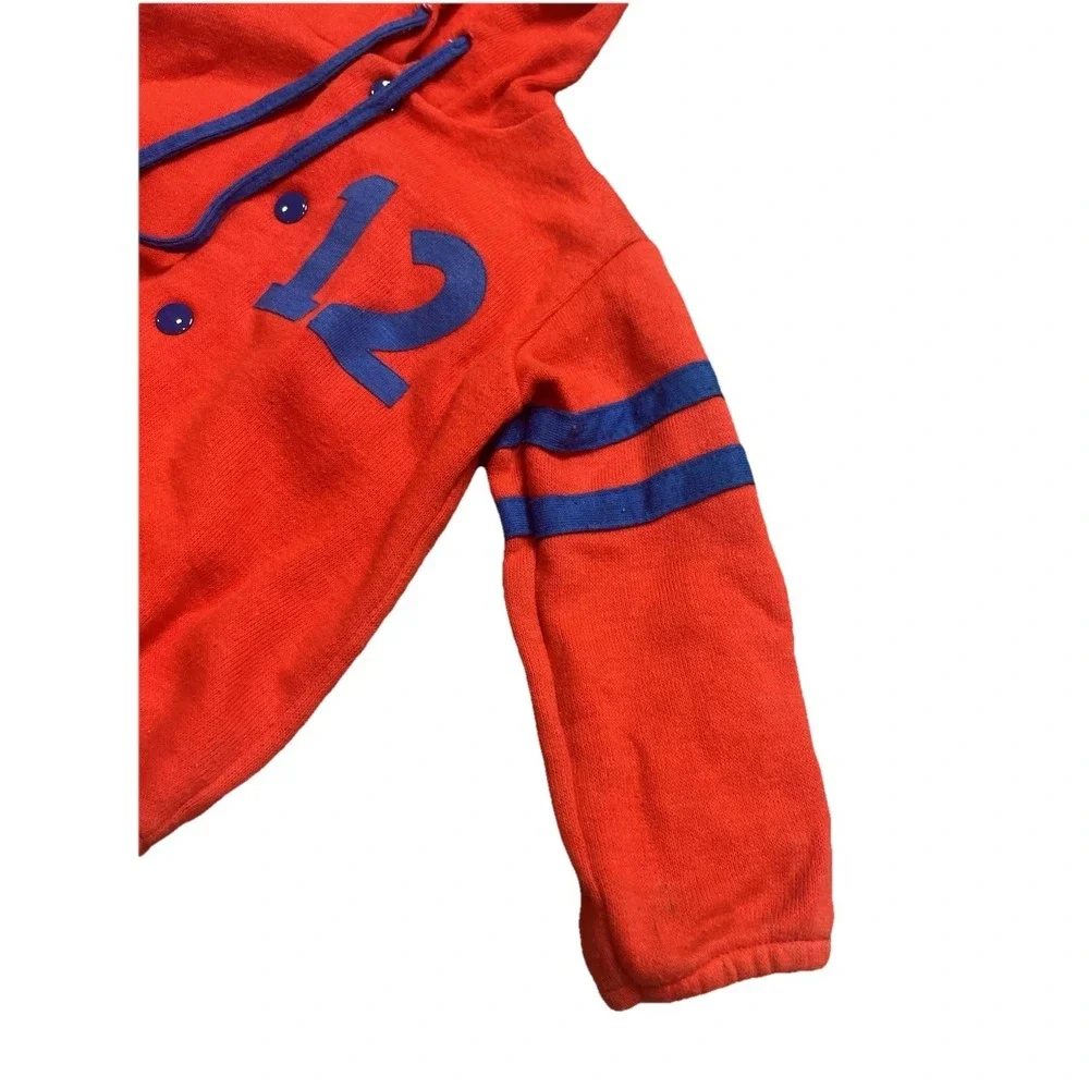 Vtg Carters Baby Jacket Red‎ Blue Stripe 12 Size 12 Months *read* #2